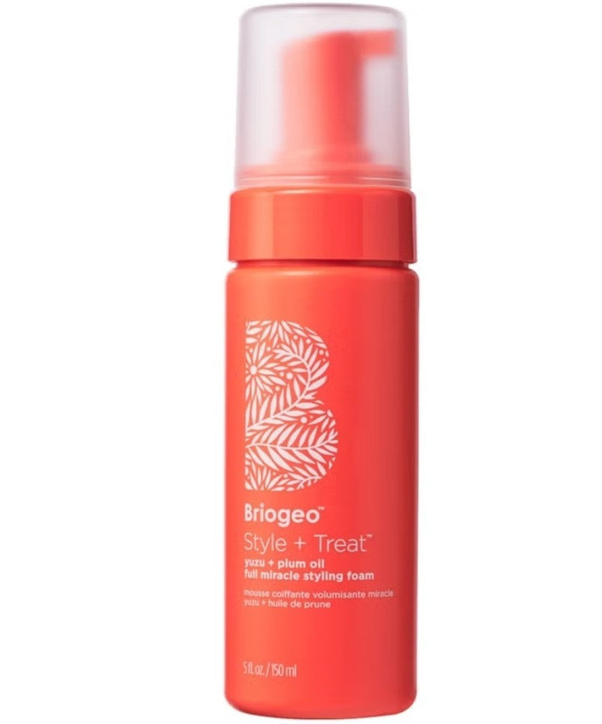 Briogeo Style + Treat Yuzu + Plum Oil Hair Mousse Heat Protect 150ml